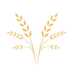 Rice symbol. Wheat symbol vector. wallpaper. logo design.