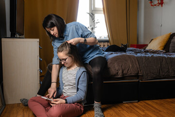 Modern mother-daughter relationship