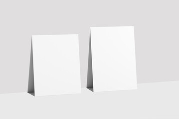 Realistic paper mockup blank 