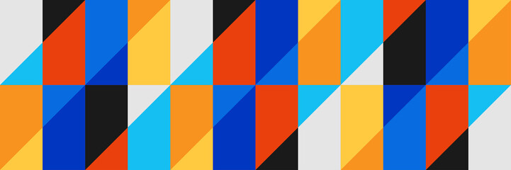 Minimal geometric design banner background, vector template