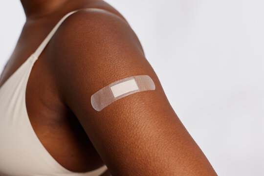 Medical patch wellness portrait