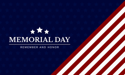 Memorial Day. Perfect for Event, Poster, Invitation, etc. American National Holiday