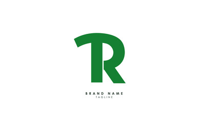 Alphabet letters Initials Monogram logo TR, RT, T and R