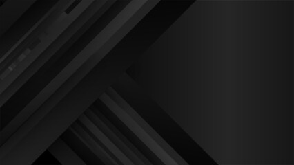 Abstract dark background of waves in shades of black and gray colors.