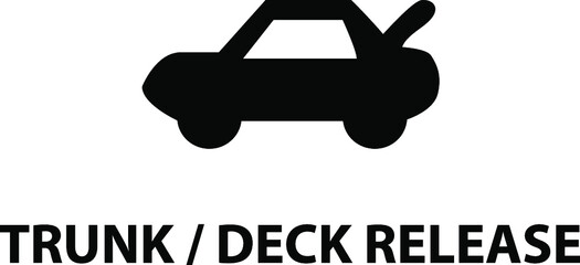 Vector isolated car dashboard icon with description