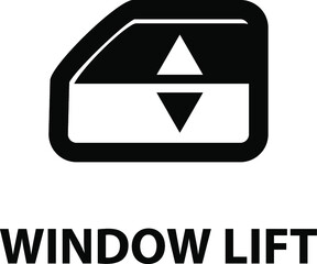 Vector isolated car dashboard icon with description