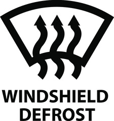 Vector isolated car dashboard icon with description