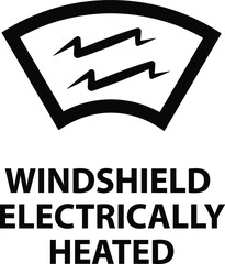 Vector isolated car dashboard icon with description