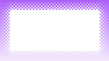 紫ドットグラデーションフレーム　16：9