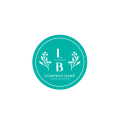 LB Beauty vector initial logo