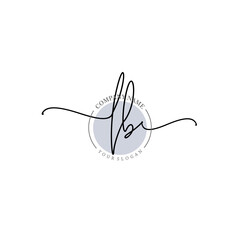 Obraz premium LB signature logo template vector