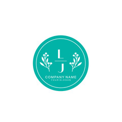 LJ Beauty vector initial logo