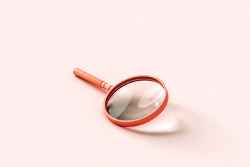 search engine concept. magnifying glass.
