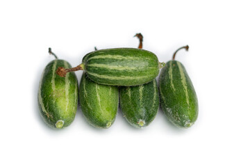 Pointed gourd or potol of Bangladesh  white background