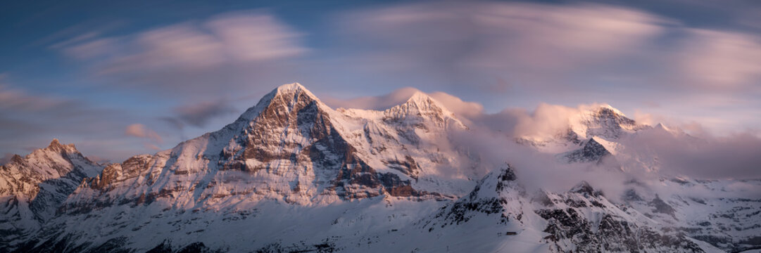 Dramatic mountain panorama