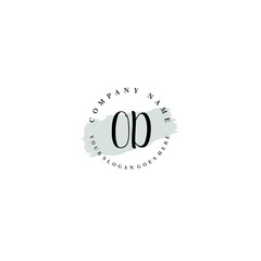 OD Beauty vector initial logo