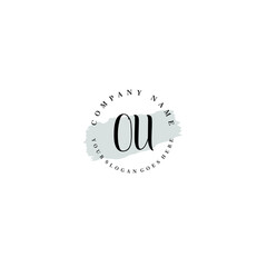 OU Beauty vector initial logo