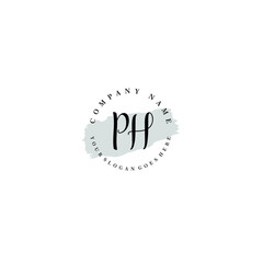 PH Beauty vector initial logo