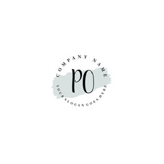 PO Beauty vector initial logo