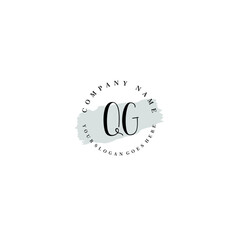 QG Beauty vector initial logo