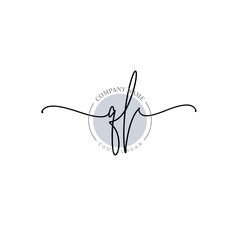 Obraz premium QL signature logo template vector