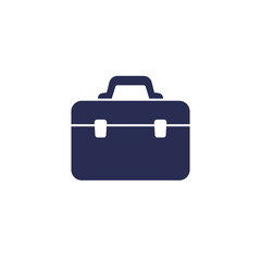 Tool box icon on white, vector