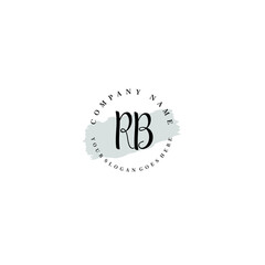 RB Beauty vector initial logo
