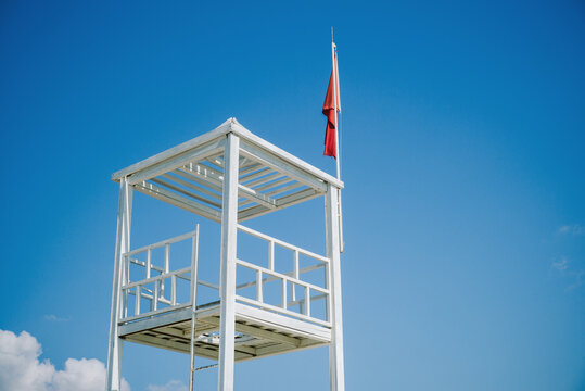 Rescue tower on the beach