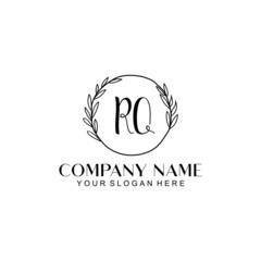 RQ Beauty vector initial logo