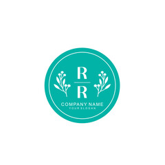 RR Beauty vector initial logo