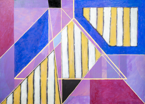 One of several paintings, each evolving from the previous work. 