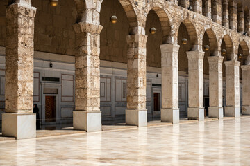 The Umayyad Mosque, also known as the Great Mosque of Damascus