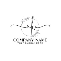UK signature logo template vector