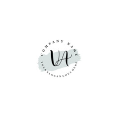 VA Beauty vector initial logo