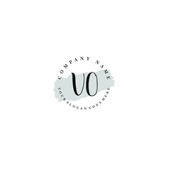 VO Beauty vector initial logo