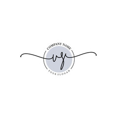 Obraz premium VS signature logo template vector