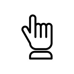 Obraz premium Hand or logo isolated sign symbol vector illustration