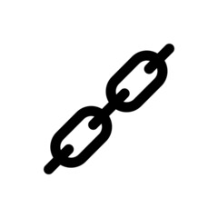 chain icon design. Isolated on a White Background