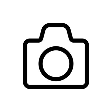 Camera icon or logo isolated sign symbol vector illustration