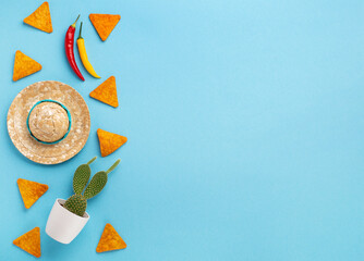 Cinco de Mayo (Fifth of May) celebration concept. Mexican background fiesta holiday time. - obrazy, fototapety, plakaty