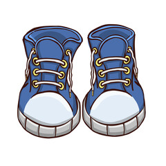 Symbol of sneakers sneakers sports shoes at different angles