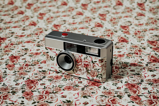 floral self-customized camera
