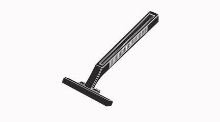 Razor Icon. Vector isolated black and white illustration of a razor blade