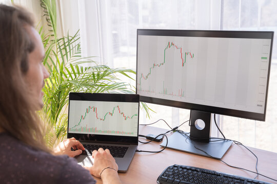 Man Analysing Crypto Charts