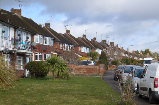 Row of housing in regional city