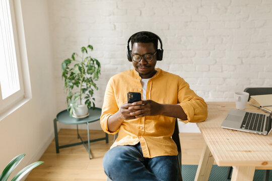 Guy Texting On His Phone