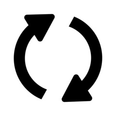 Black solid icon for Refresh