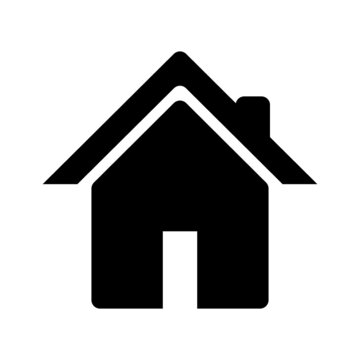 Black solid icon for Home