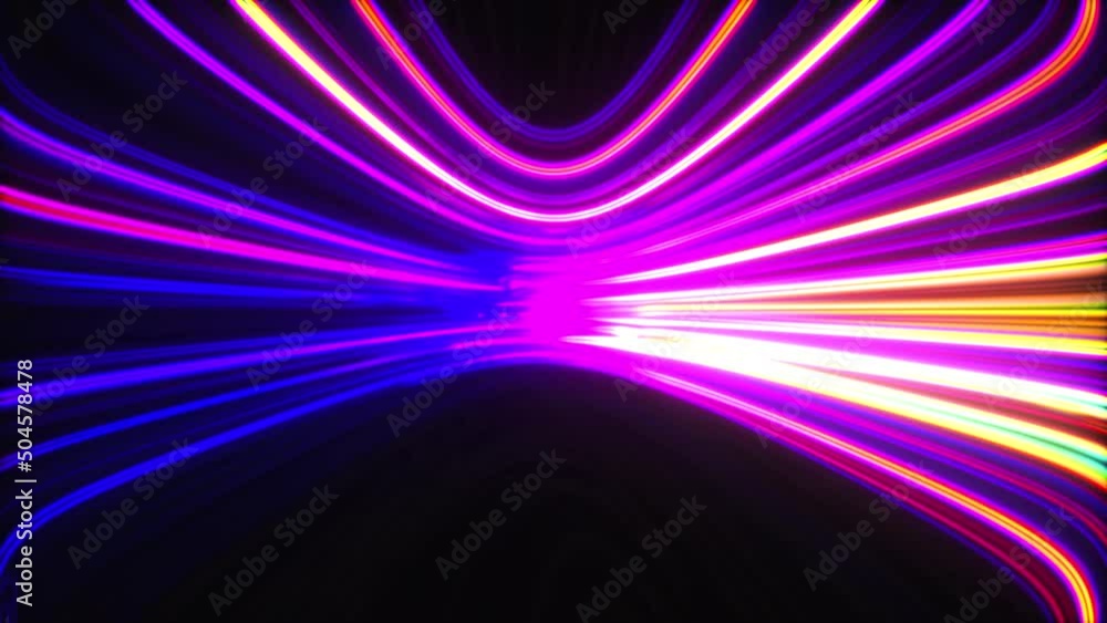 Poster glow band lines. computer generated 3d render