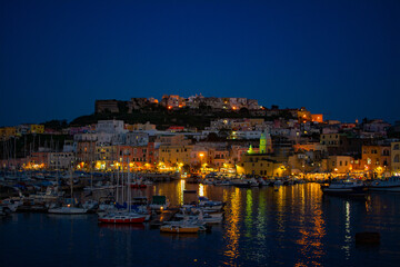 Fototapeta premium Port of Procida by Night